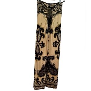 Boston Proper Strapless Maxi Dress with (L)